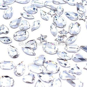 Swarovski Rhinestones Non Hotfix Shapes Mix CRYSTAL-Swarovski Flatback Rhinestones Crystals (Non Hotfix)-Bluestreak Crystals