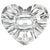 Swarovski Sew On Crystals Heart Button (3023) Crystal-Swarovski Sew On Crystals-12mm - Pack of 2-Bluestreak Crystals