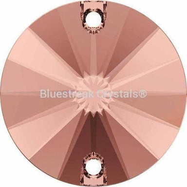 Swarovski Sew On Crystals Rivoli (3200) Blush Rose-Swarovski Sew On Crystals-10mm - Pack of 4-Bluestreak Crystals