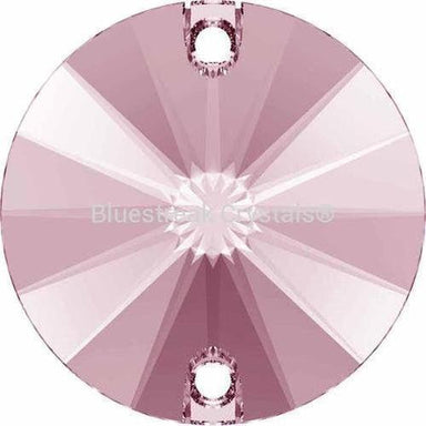 Swarovski Sew On Crystals Rivoli (3200) Light Rose-Swarovski Sew On Crystals-8mm - Pack of 6-Bluestreak Crystals