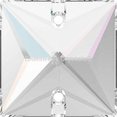 Swarovski Sew On Crystals Square (3240) Crystal AB-Swarovski Sew On Crystals-16mm - Pack of 2-Bluestreak Crystals