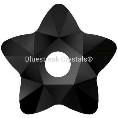 Swarovski Sew On Crystals Star Flower (3754) Jet UNFOILED-Swarovski Sew On Crystals-5mm - Pack of 10-Bluestreak Crystals