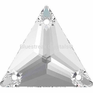 Swarovski Sew On Crystals Triangle (3270) Crystal-Swarovski Sew On Crystals-16mm - Pack of 2-Bluestreak Crystals