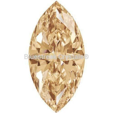 Swarovski Zirconia Marquise Pure Brilliance Cut Fancy Champagne-Swarovski Cubic Zirconia-3x1.5mm - Pack of 100 (Wholesale)-Bluestreak Crystals