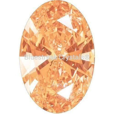 Swarovski Zirconia Oval Pure Brilliance Cut Amber-Swarovski Cubic Zirconia-3x2mm - Pack of 100 (Wholesale)-Bluestreak Crystals