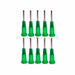 Syringe Dispensing Tips Green 14 Gauge-Glue-Pack of 10-Bluestreak Crystals