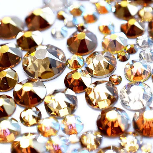 Cabochon Crystals For Crafts DIY 3d Nail Art Parts Glitter Gems Diamonds  Stone Oval Strass White Non Hot Glass Rhinestones