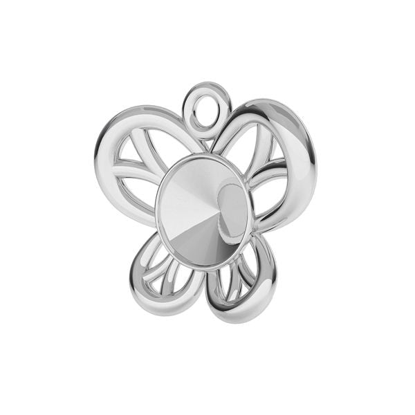 Sterling Silver (925) Butterfly Pendant Setting for Rivoli Chatons SS29