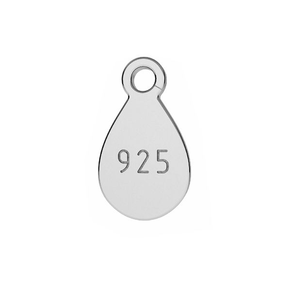 Sterling Silver 925 Tag Charm