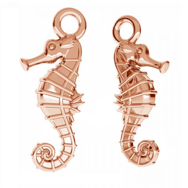 Rose Gold Plated (18k) Sterling Silver Seahorse Charm