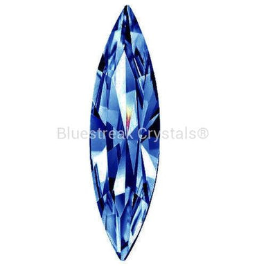 Preciosa Fancy Stones Slim Navette Dark Indigo-Preciosa Fancy Stones-11x3mm - Pack of 144 (Wholesale)-Bluestreak Crystals