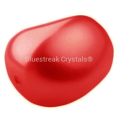 Preciosa Pearls Elliptic Red-Preciosa Pearls-11x9.5mm - Pack of 10-Bluestreak Crystals