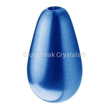 Preciosa Pearls Pear Blue-Preciosa Pearls-10x6mm - Pack of 10-Bluestreak Crystals