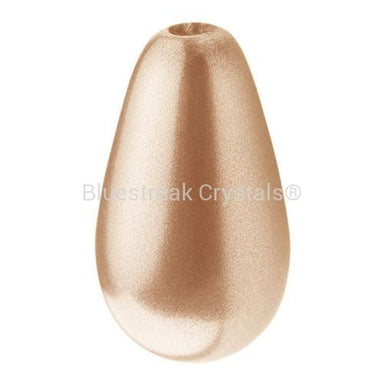 Preciosa Pearls Pear Gold-Preciosa Pearls-10x6mm - Pack of 10-Bluestreak Crystals