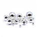 Silver Plated Smooth Round Beads-Findings For Jewellery-Bluestreak Crystals